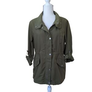 Sanctuary Anorak Lightweight Crafted & Tailored Utility Jacket SMALL Olive Green
